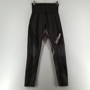 Hardtuned Racewear International Booty Leggings Womens Size Medium High Waisted